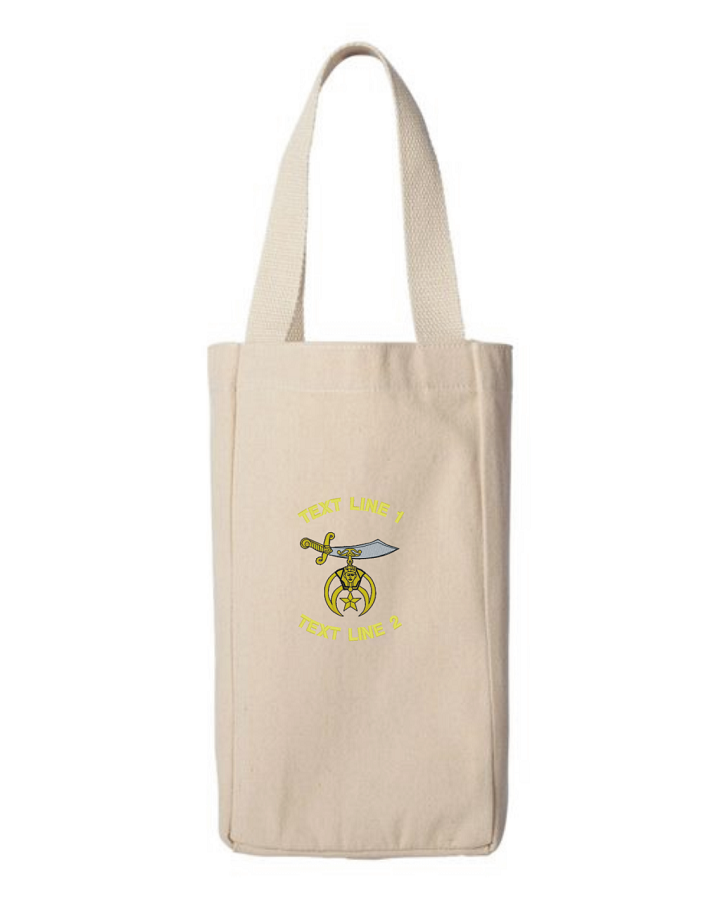 Shriner Two Bottle Wine Tote (image for) Shriner Two Bottle Wine Tote